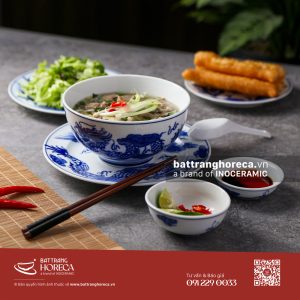 Combo tô sâu đựng phở gà Long Phụng Bát Tràng