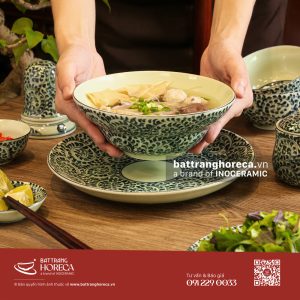 Combo tô yêu Vân Cúc đựng miến vịt Bát Tràng