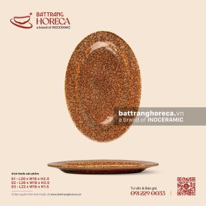 Đĩa bầu dục (oval) lá - Hoả Vũ