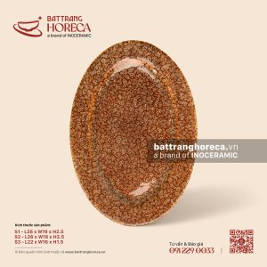Đĩa bầu dục (oval) lá - Hoả Vũ