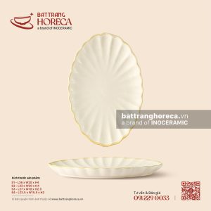 Đĩa bầu dục (oval) múi - Mộc Sa