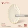 Đĩa bầu dục (oval) múi - Mộc Sa - Bát Tràng Horeca Đĩa bầu dục (oval) múi - Mộc Sa
