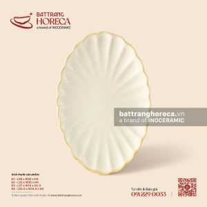 Đĩa bầu dục (oval) múi - Mộc Sa