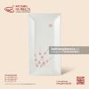 Đĩa chữ nhật - Đào Hồng - Bát Tràng Horeca Đĩa chữ nhật - Đào Hồng