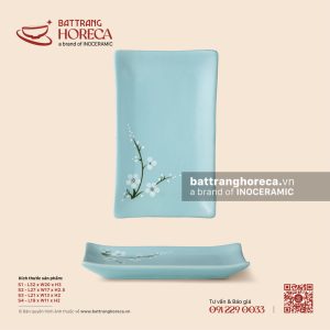 Đĩa chữ nhật ảo - Đào Trắng