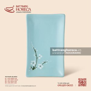 Đĩa chữ nhật ảo - Đào Trắng