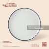 Đĩa dẹp (đĩa pizza) 25.5cm - Tịnh Tuyến - Men ngà