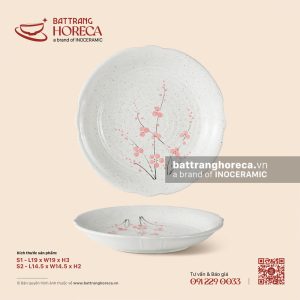 Đĩa hoa - Đào Hồng