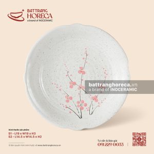 Đĩa hoa - Đào Hồng