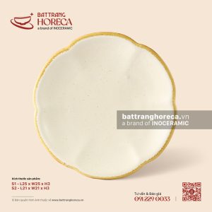 Đĩa hoa 6 cánh - Mộc Sa