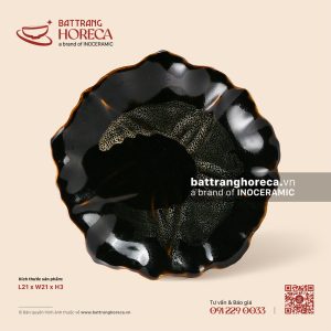 Đĩa hoa gân 21cm - Huyền Sa