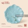 Đĩa hoa nổi 20cm - Đào Trắng - Bát Tràng Horeca Đĩa hoa nổi 20cm - Đào Trắng