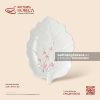 Đĩa lá bỏng 24 x 17cm - Đào Hồng