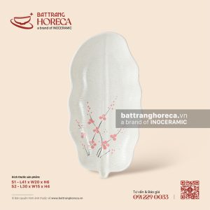 Đĩa lá chuối - Đào Hồng