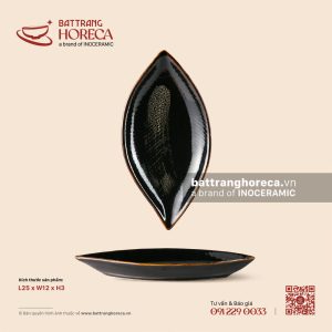 Đĩa lá nhọn 25 x 12cm - Huyền Sa