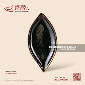 Đĩa lá nhọn 25 x 12cm - Huyền Sa