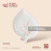 Đĩa lá trầu 30 x 22cm - Đào Hồng