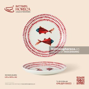 Đĩa lót chén tròn 15cm - Ngư Vũ Hồng