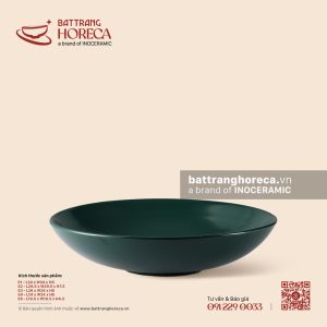 Đĩa salad tròn - Lục Diệp