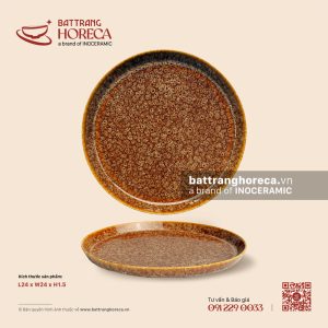 Đĩa tròn bằng (khay pizza) 24cm - Hoả Vũ