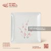 Đĩa vuông - Đào Hồng