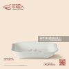 Đĩa vuông sâu lòng 20cm - Đào Hồng