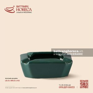 Gạt tàn dáng vuông 9.5cm - Lục Diệp