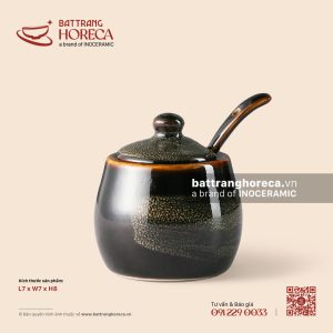 Hũ đựng đường kèm thìa 7cm - Huyền Sa