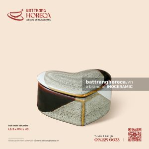 Hũ trái tim kèm nắp 6.5 x 4cm - Địa Nhã