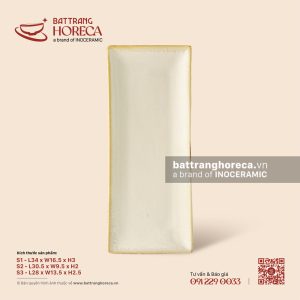 Khay chữ nhật ảo dài - Mộc Sa