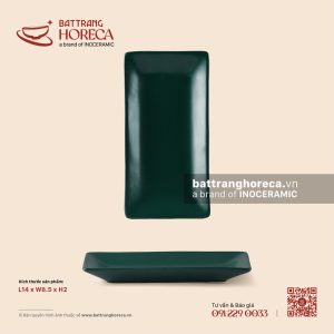 Khay chữ nhật để khăn 14 x 8.5cm - Lục Diệp
