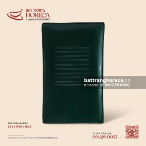Khay chữ nhật nan 33 x 20cm - Lục Diệp
