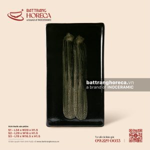 Khay chữ nhật phẳng (khay sushi) - Huyền Sa