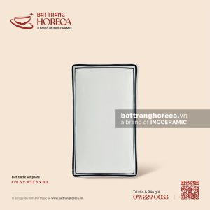 Khay khăn 19.5 x 13.5cm - Tịnh Tuyến - Men ngà