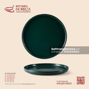 Khay pizza (đĩa bệt) - Lục Diệp