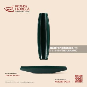 Khay sushi 26 x 6.5cm - Lục Diệp