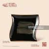 Khay vuông lượn 20cm - Huyền Sa - Bát Tràng Horeca Khay vuông lượn 20cm - Huyền Sa