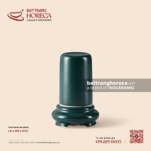 Lọ (ống) tăm dáng trụ 4 x 6cm - Lục Diệp