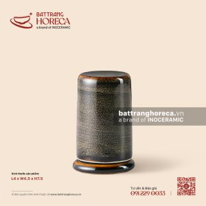 Lọ (ống) tăm trụ thấp 4 x 4.5cm - Huyền Sa