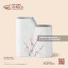 Ống đũa vuông đôi 14 x 7cm - Đào Hồng