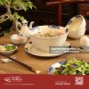 Set bát đĩa Hương Đồng cho quán bún phở Bát Tràng - Bát Tràng Horeca Set bát đĩa Hương Đồng cho quán bún phở Bát Tràng