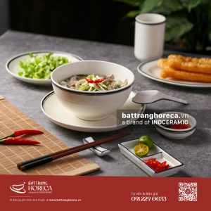 Set tô sâu đựng phở gà Tịnh Tuyến Bát Tràng