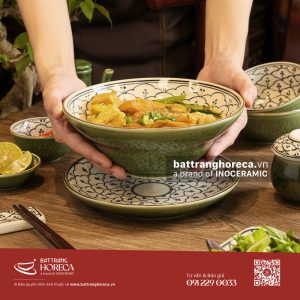 Set tô yêu Lục Hoa cho quán bún Bát Tràng