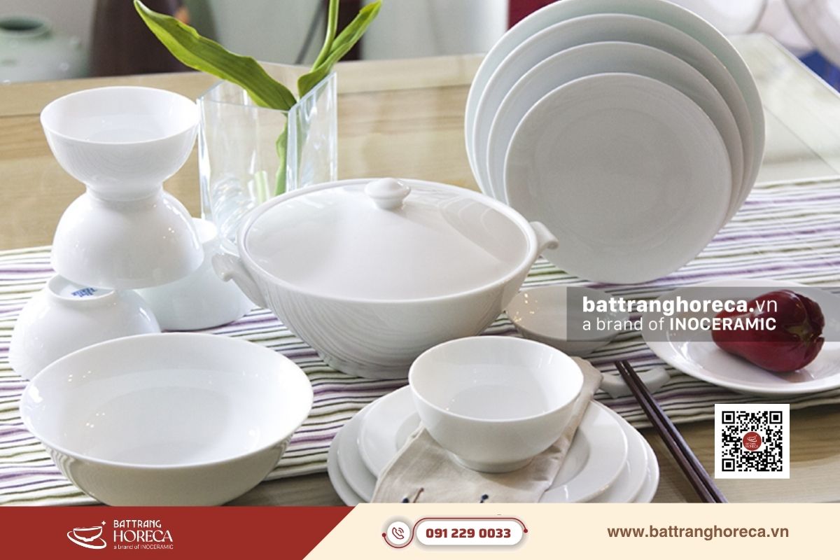 Tham khảo báo giá bát đĩa trắng chất lượng cho nhà hàng Âu _Bistro & Casual Dining
