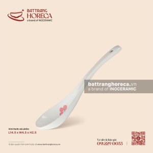 Thìa cơm cong 14.5 x 4.5cm - Đào Hồng