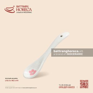 Thìa gia vị cong 10.5 x 2cm - Đào Hồng