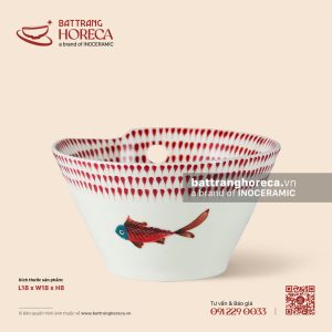 Tô (bát) vát khuyết lỗ 18cm - Ngư Vũ Hồng