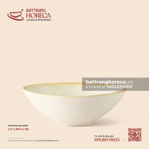 Tô bầu dục (oval) 17 x 13cm - Mộc Sa
