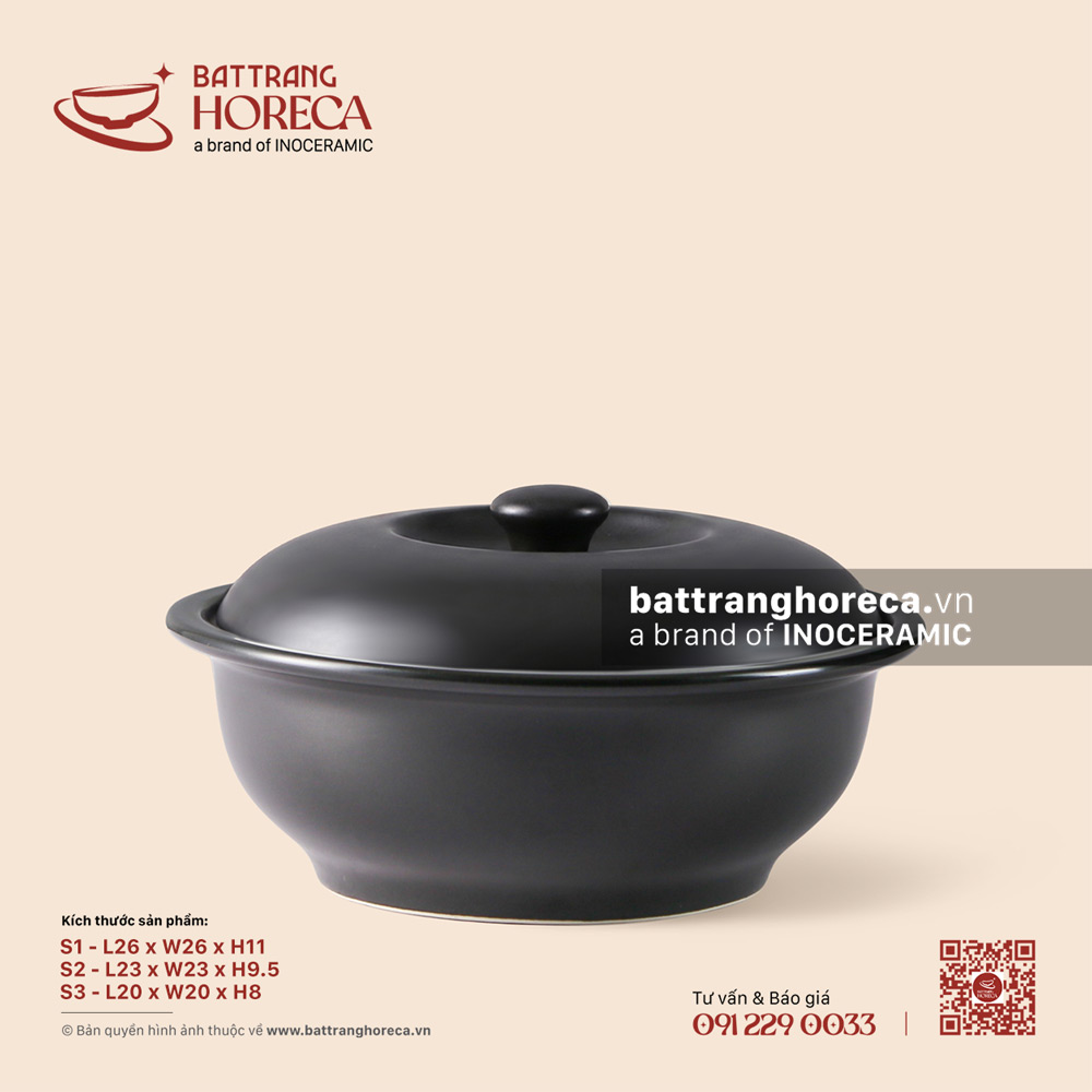 Âu (thố) cơm Tàu - U Linh - Bát Tràng Horeca Âu (thố) cơm Tàu - U Linh