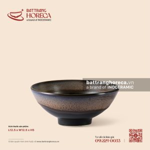 Bát (chén) cơm dáng loe 12.5cm - Ô Vân
